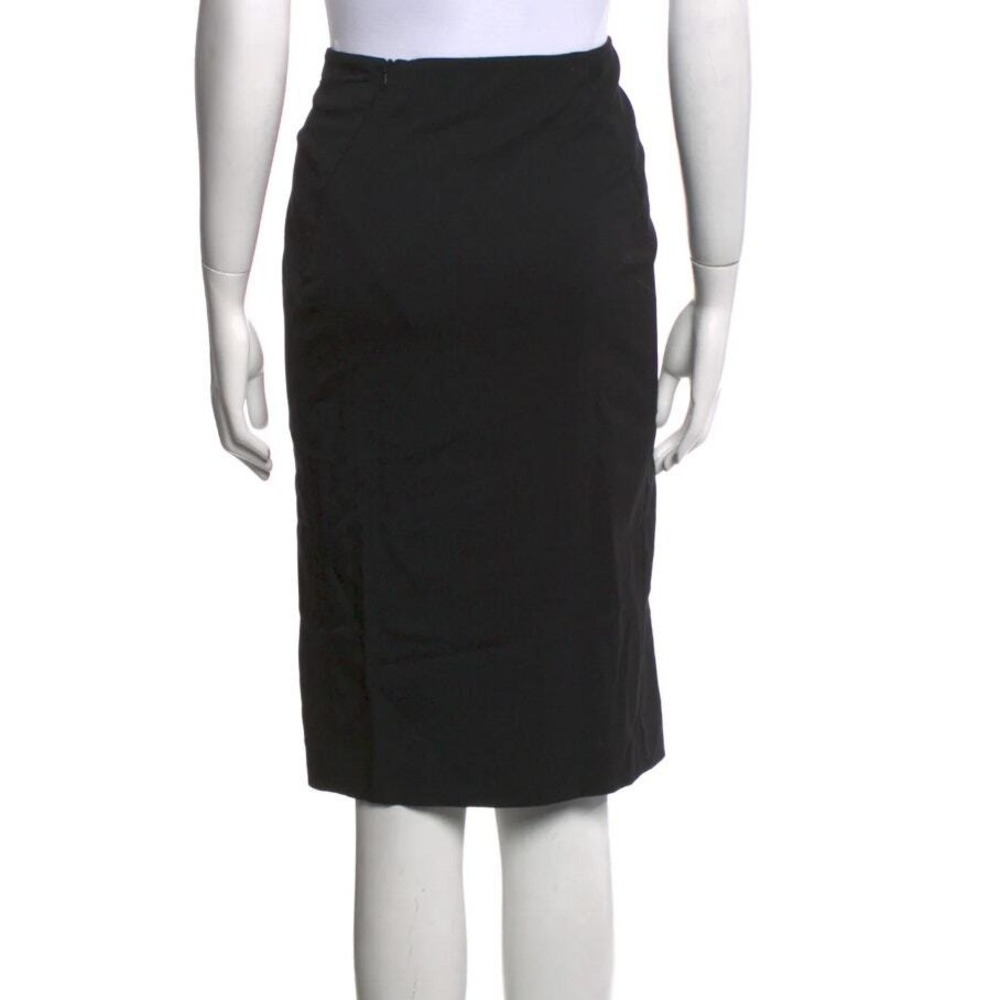 Gucci Vintage 1998 Pencil Skirt Sz 4 US 40IT Black Wool Knee Length Tom Ford Era - Picture 13 of 13